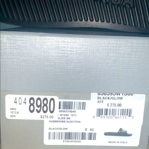 Balenciaga Pool Slide BB Black “Glow” - Picture 1 of 5